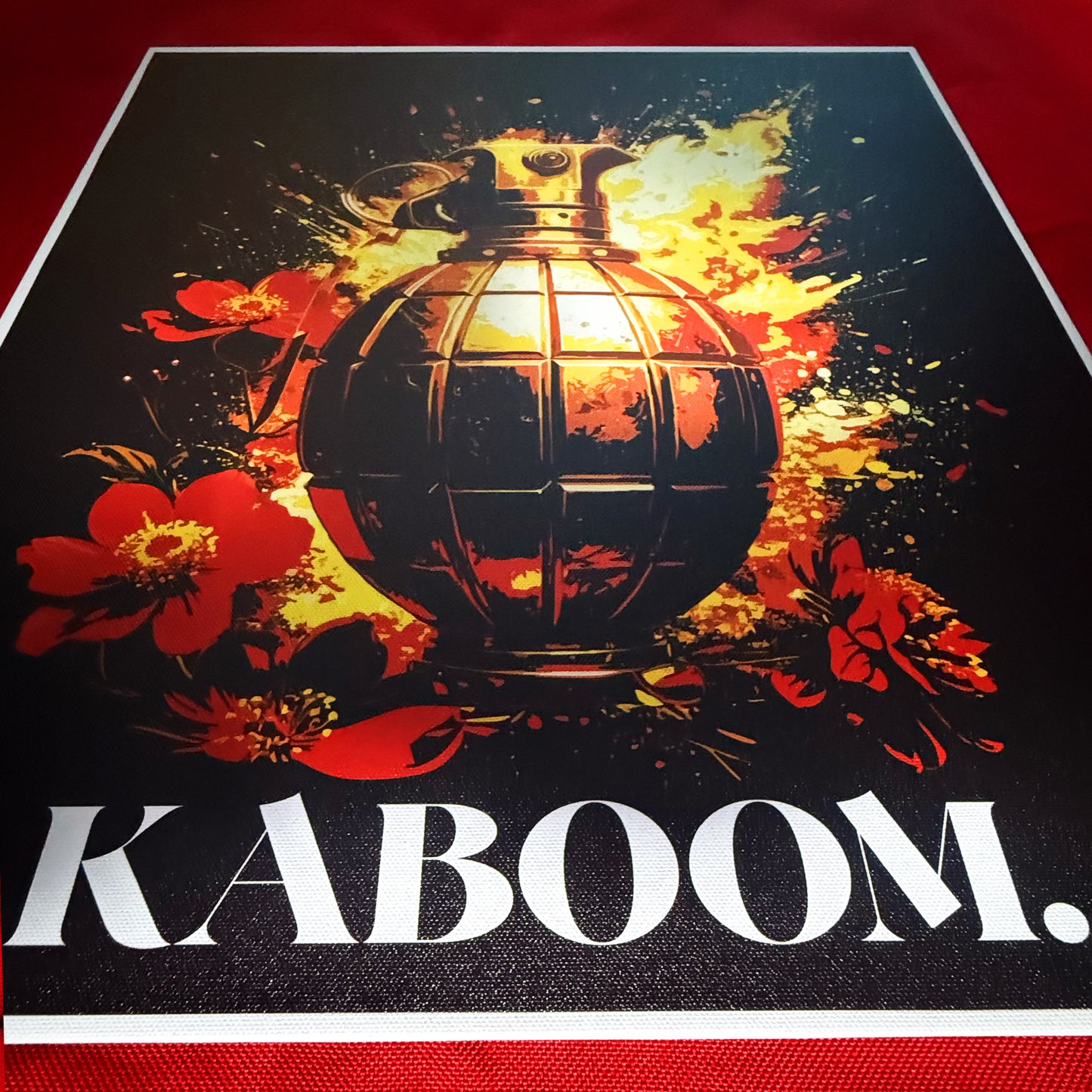 24 x 30 & 16 x 20 inch Canvas Concept Art "Kaboom" by Artist and Designer Lucas Gillon