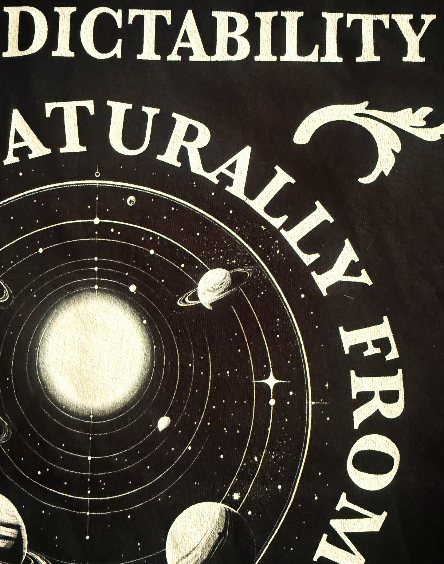 Black Unisex Premium Heavyweight Back-Design Tee "Chaos Theory V. No.1" by Designer and Artist Lucas Gillon