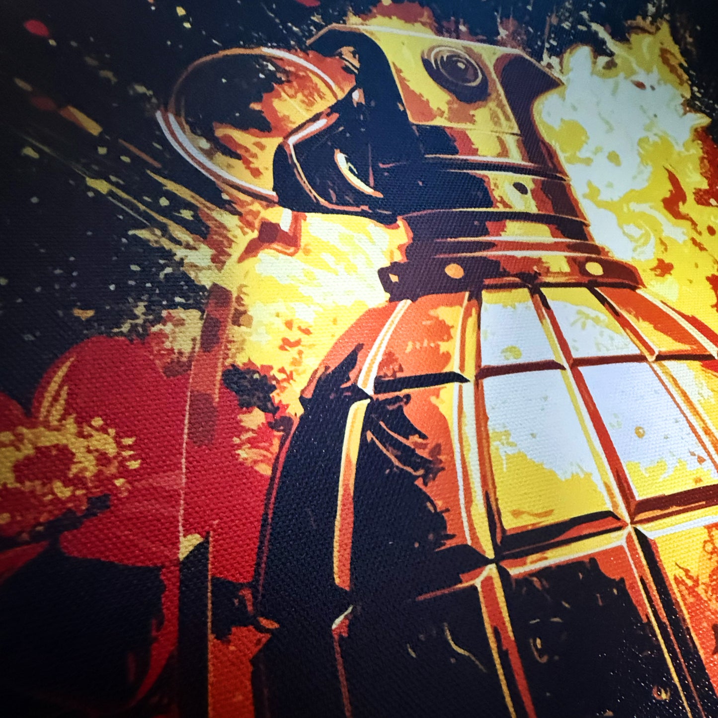 24 x 30 & 16 x 20 inch Canvas Concept Art "Kaboom" by Artist and Designer Lucas Gillon