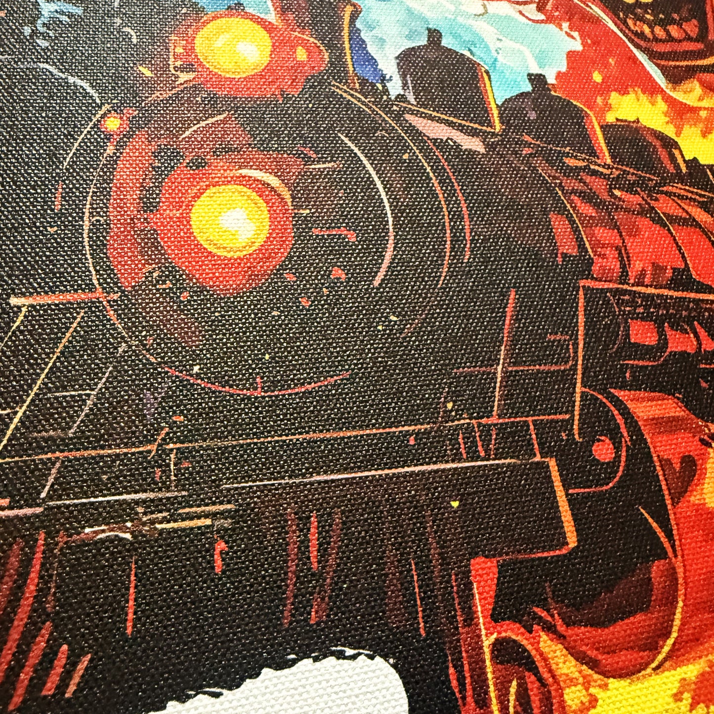 16 x 20 & 24 x 30 inch Canvas Concept Art "Crazy Train" by Artist and Designer Lucas Gillon