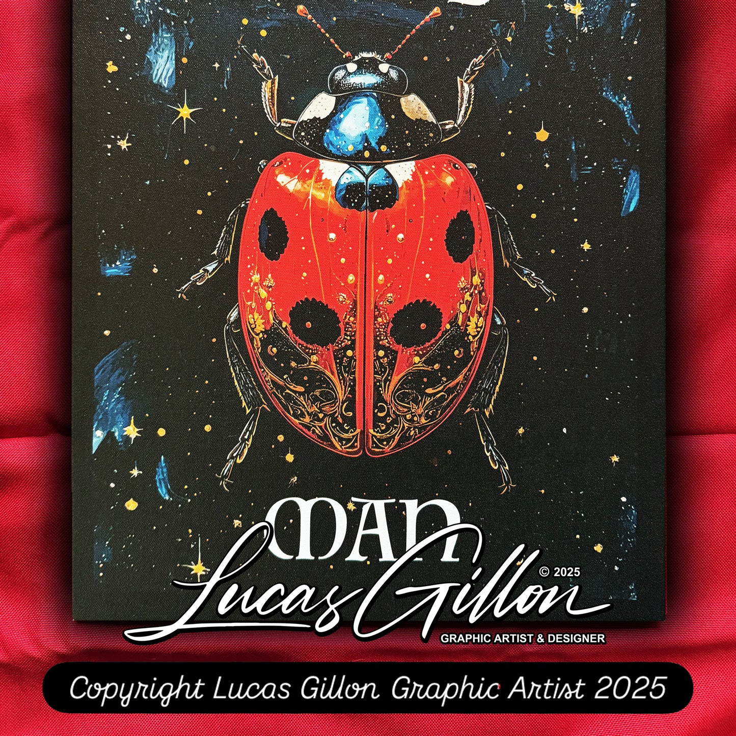 16 x 20 inch Canvas Concept Art "Lucky Man" by Artist and Designer Lucas Gillon