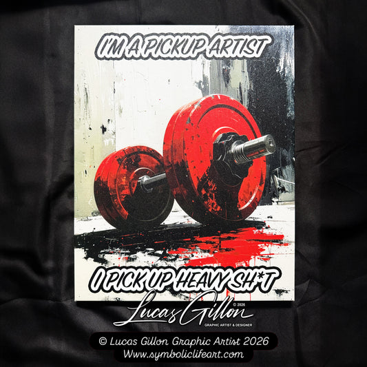 24 x 30 & 16 x 20 inch Canvas Concept Art "I'm a Pickup Artist" by Artist and Designer Lucas Gillon