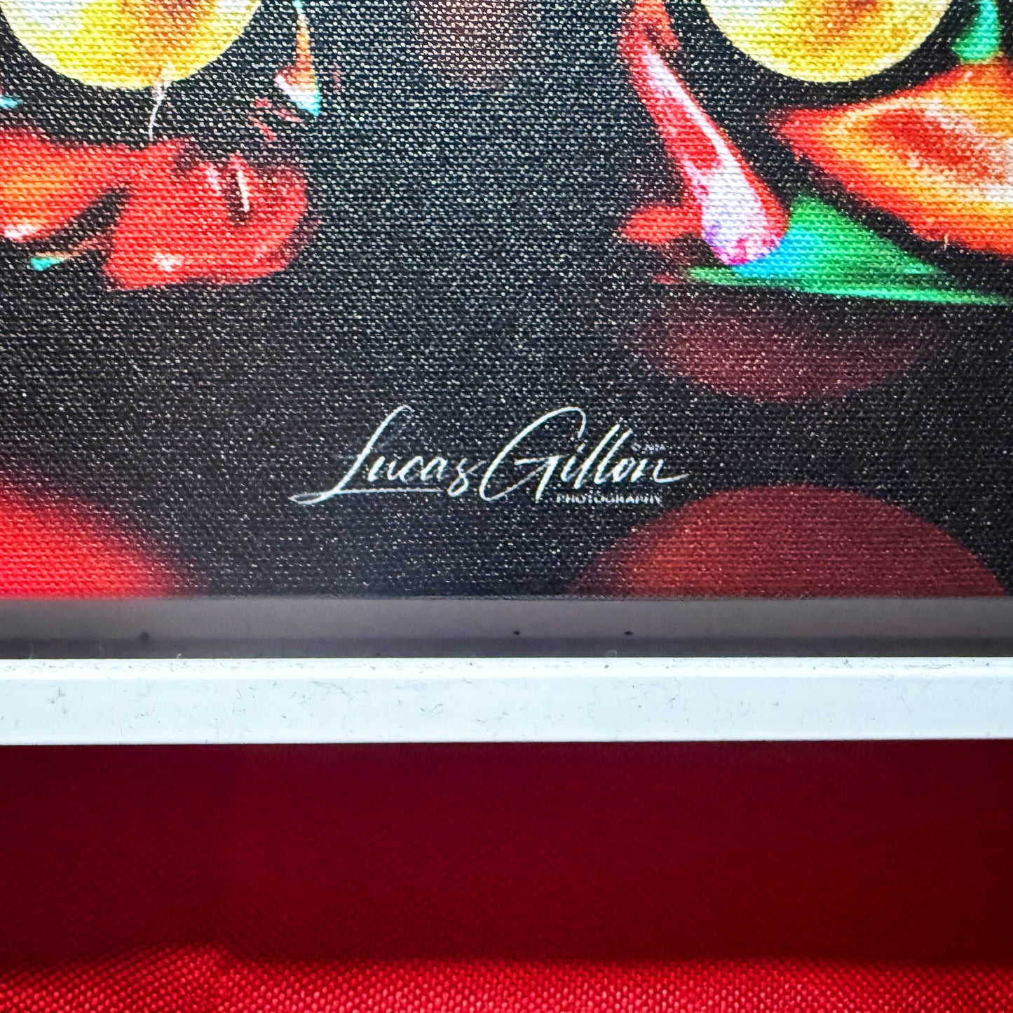 Set of Two Premium Framed Canvas Numerology Dice Symbolic Arts "Set of 2x 6x6 Dice V. No #3" by Artist Lucas Gillon