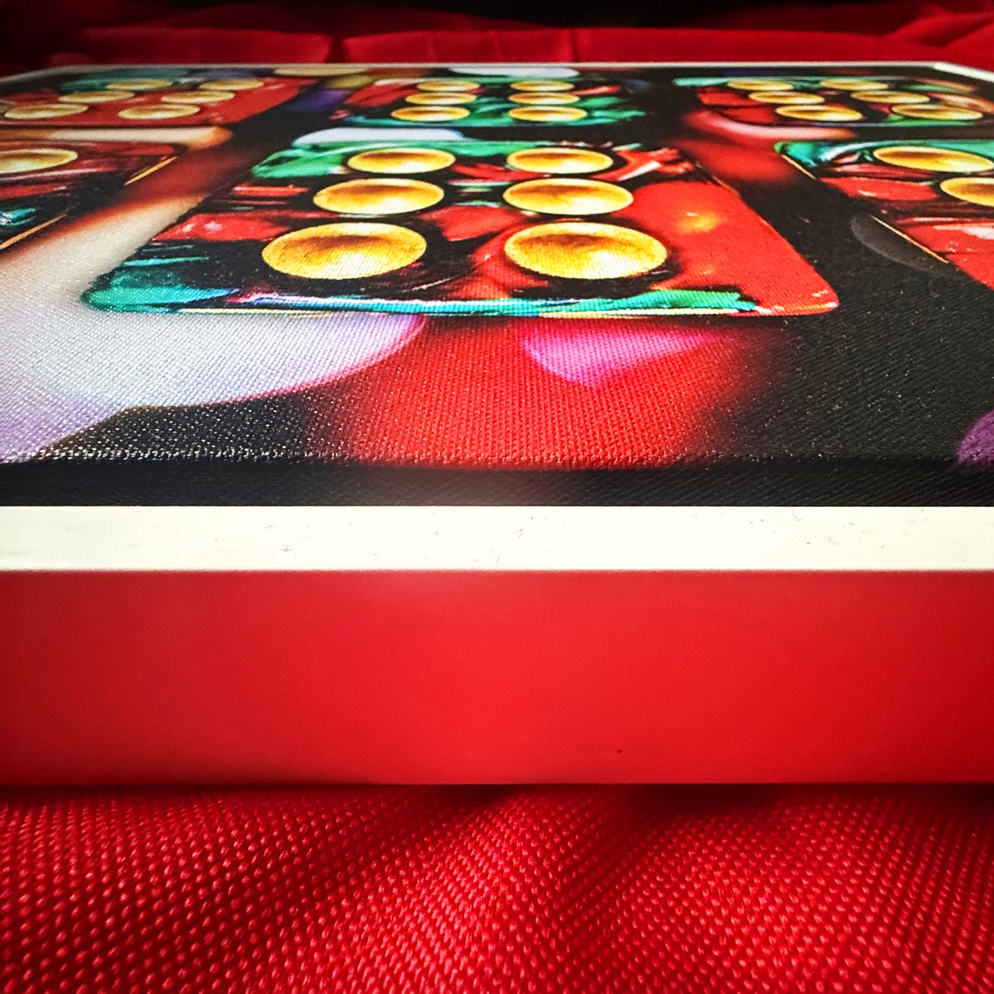 Set of Two Premium Framed Canvas Numerology Dice Symbolic Arts "Set of 2x 6x6 Dice V. No #3" by Artist Lucas Gillon